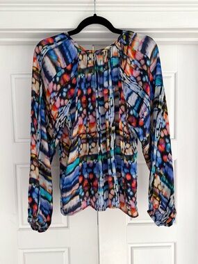 Marie Oliver Watercolor Blouse, size small